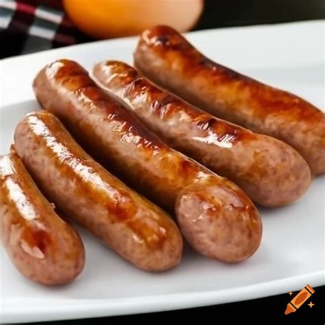 Bratwurst sausage on Craiyon