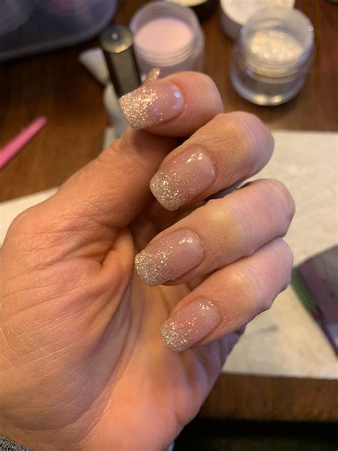 Glitter ombré French nail | Ombre nails glitter, Ombre french nails ...