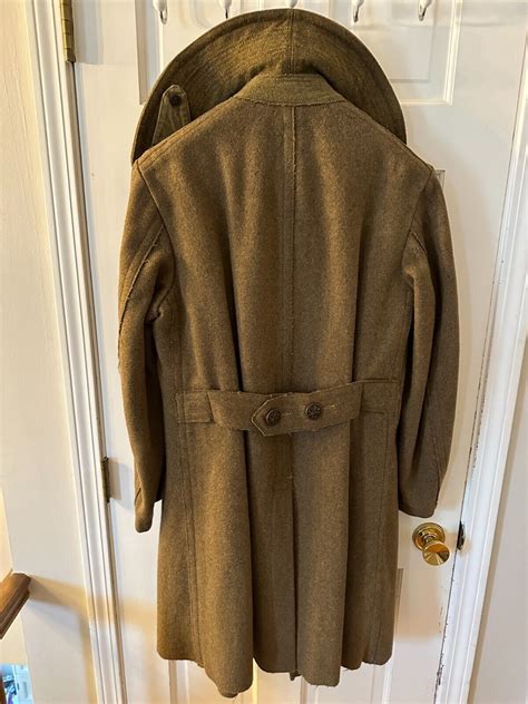 WW1 US ARMY DOUGHBOY M1912 ORIGINAL HEAVY WOOL OVERCOAT NICE | #4706438374