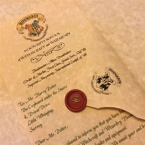 Harry Potter Acceptance Letter Template