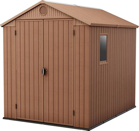 Amazon.com : Keter Factor 6x6 Large Resin Outdoor Storage Shed for ...