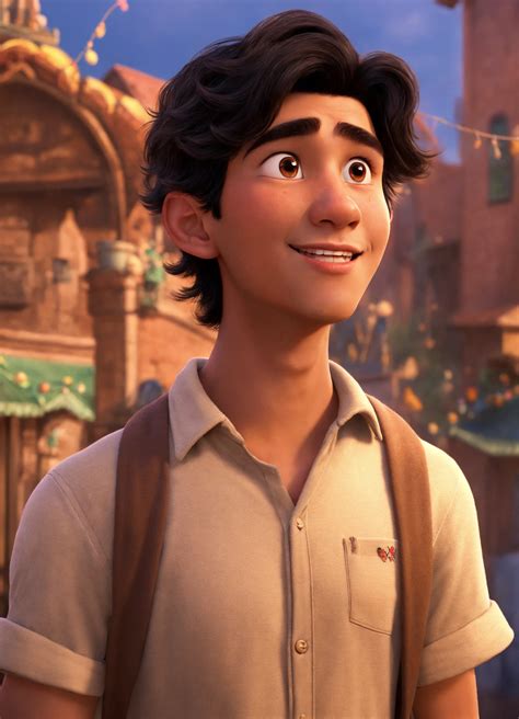 Lexica - 19-year-old male, black hair that sticks up, brown eyes ...