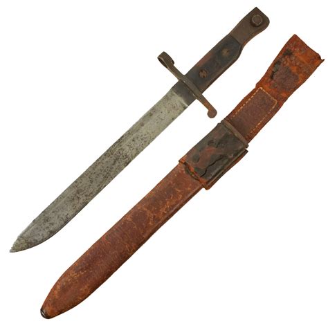 Original Canadian WWI Mk.I Ross Rifle Bayonet and Scabbard with U.S ...