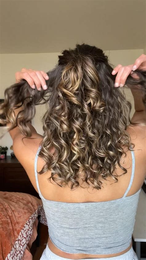 Easy curly hairstyle curly hairstyle curly hair updo half up half down ...