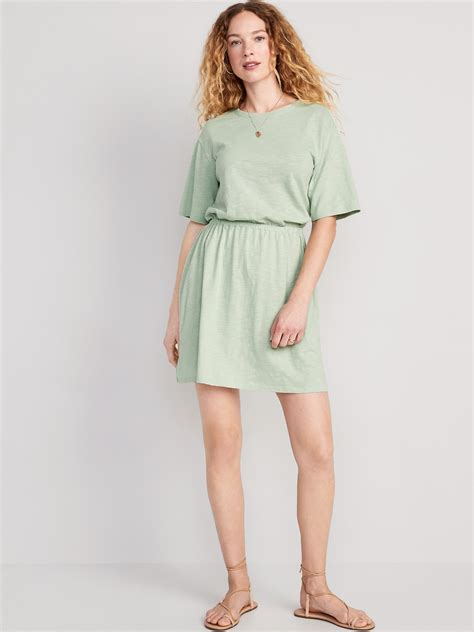 Waist-Defined Slub-Knit Mini Dress | Old Navy