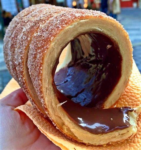 The TRDELNÍK is a traditional sweet pastry from Prague, Czech Republic ...