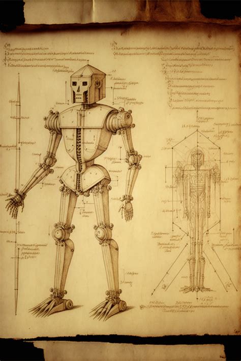 A sketch of robot from leonardo da vinci – Artofit