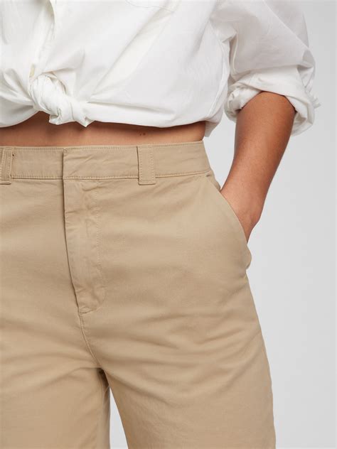 Mid Rise Straight Up Khakis | Gap