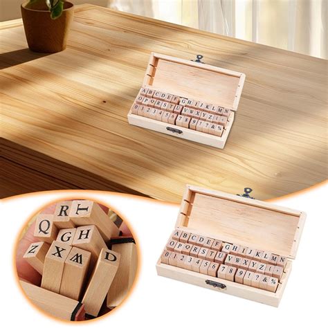 Yatbbeixxx Basic Notebook Set 42 Pieces Of English Retro Wooden With ...