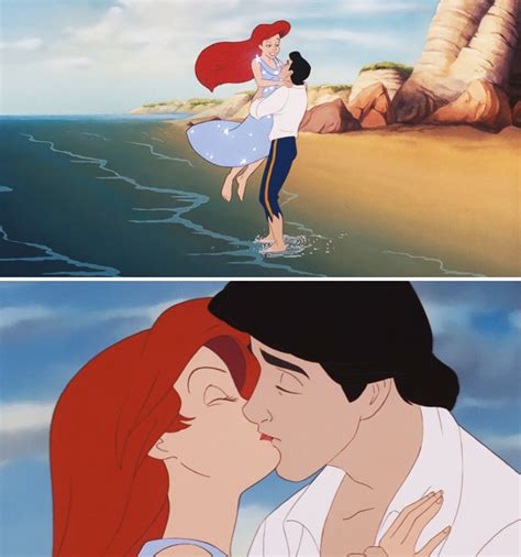 Disney Ariel And Eric Kiss Disney "The Little Mermaid" Ariel & Prince