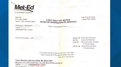 Pa. couple gets a Met-Ed shut-off notice, but it was a mistake | fox43.com