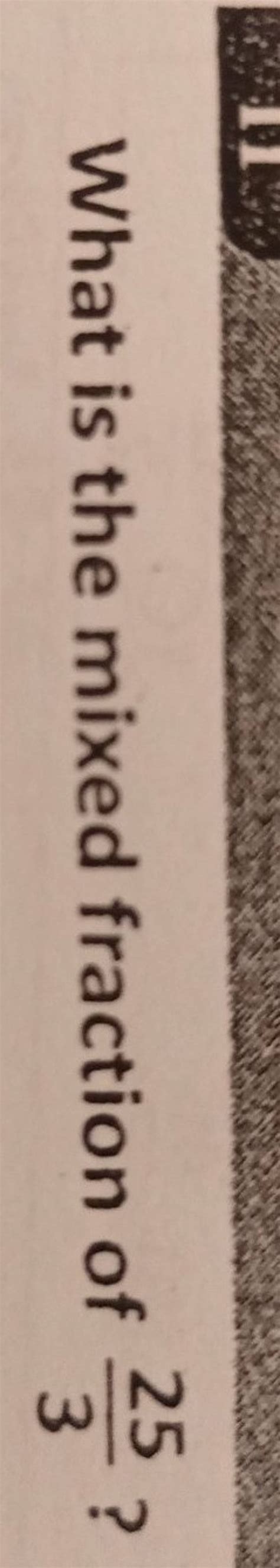What is the mixed fraction of 325 ? | Filo