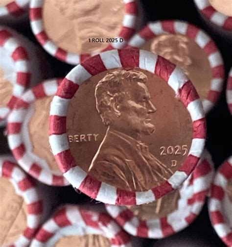 2025 D Penny Roll - 2025 PENNY ROLL- 2025 D Penny - 2025 1 cent penny ...