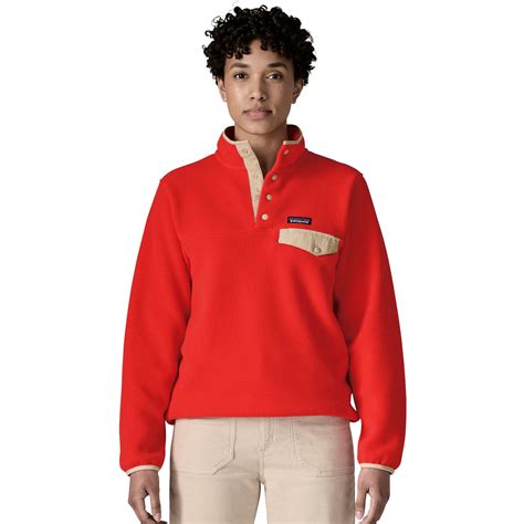 Patagonia Lightweight Synchilla Snap-T Fleece Pullover Women - Sizzle Red