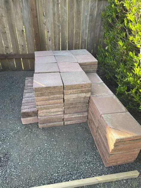 Pavers 12"x12" Red Square Patio (140) Stones for Sale in Lacey, WA ...