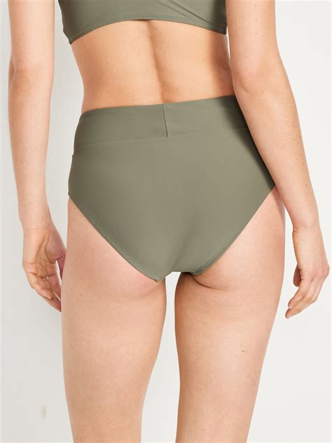 High-Waisted French-Cut Bikini Swim Bottoms | Old Navy