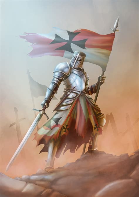 Knights Templar Art Knights Templar Canvas Print