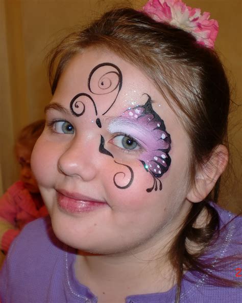 Purple Butterfly Face Painting Ideas