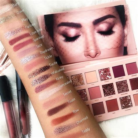 18 цветов Палитра теней для макияжа Палитра Maquillaje Алмазный Пигмент ...