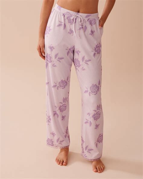 Lilac Rose Print Super Soft Pajama Pants | la Vie en Rose