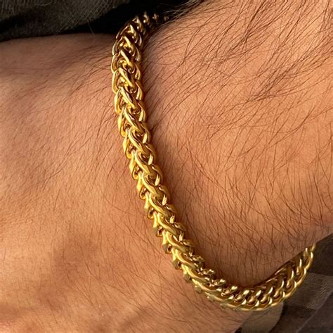 Franco bracelet 18k gold plated s steel – Artofit