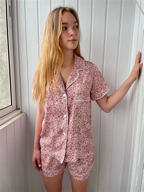 Women Organic Cotton Pajama Set Nightwear Women Sleepwear | Etsy