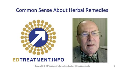 12 - Common Sense About Herbal Remedies for Erectile Dysfunction - ED Treatment Information Center
