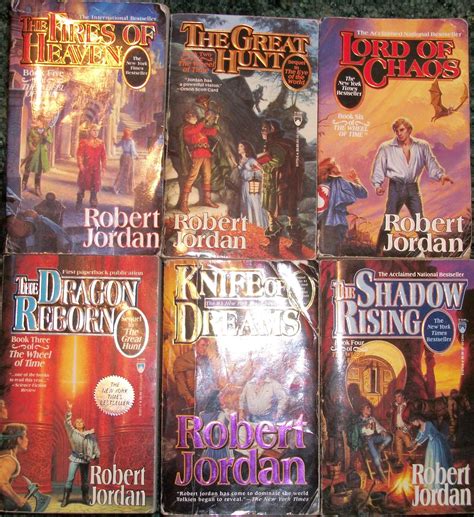 6 OF THE WHEEL OF TIME SERIES:THE GREAT HUNT-THE DRAGON REBORN-THE ...