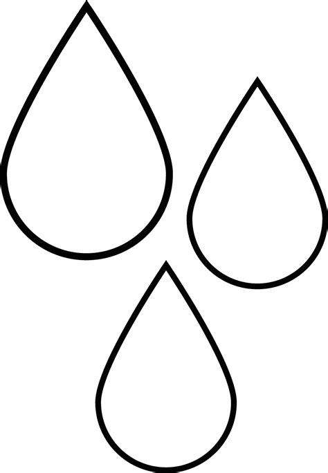 Water Droplet Clipart Black And White