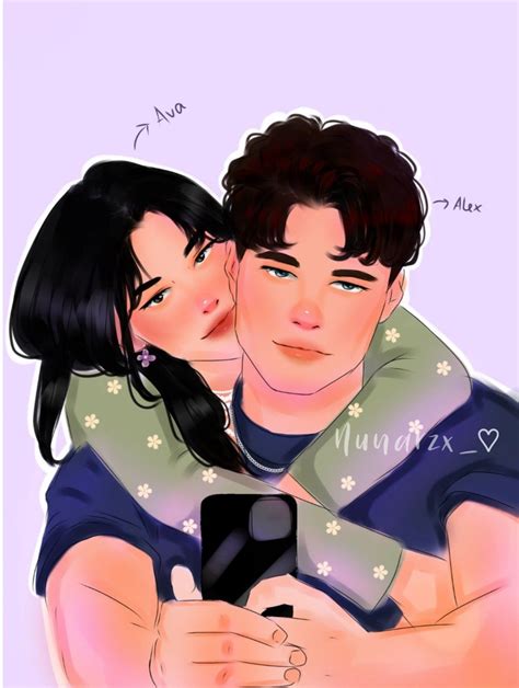 Ava X Alex | Character portraits, Romance series books, Book characters