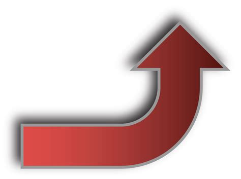 Red Curved Arrow Png