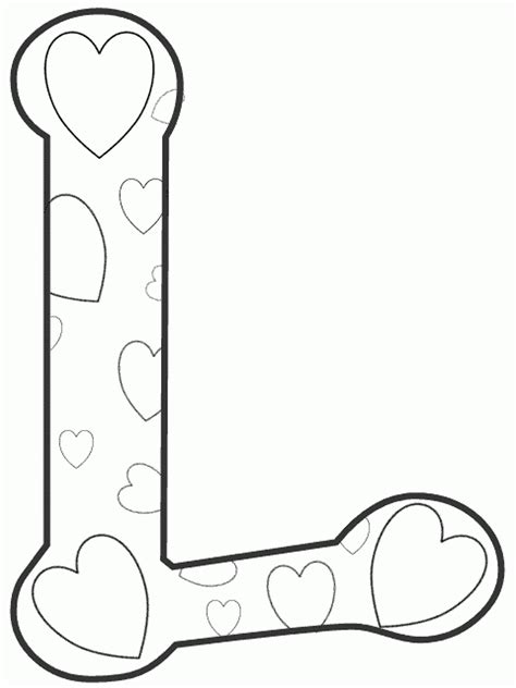 Free Coloring Pages Letter L - Coloring Home