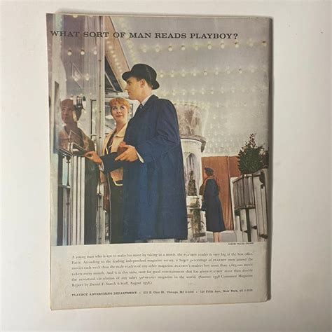Playboy October 1958 Mara Corday Vintage Magazine