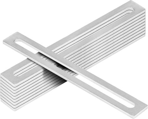 AQQ60 10-teiliger 200 x 25 mm verstellbarer Flachverbinder mit Langloch ...