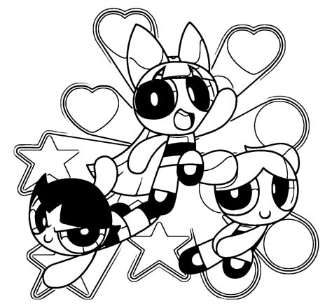 The Powerpuff Girls Coloring Pages to download and print for free