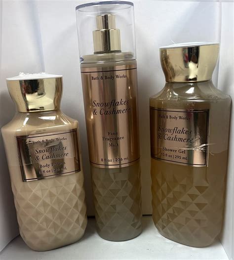 Bath & Body Works Snowflakes & Cashmere 3pc Bundle Trio - Winter 2021 ...