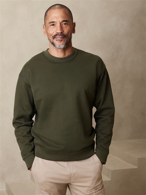 Relaxed French Terry Sweatshirt | Banana Republic