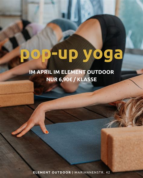 unser Yoga-Blog aus Leipzig: Pop Up Yoga im Element Outdoor im April 2025 | ELEMENT OST