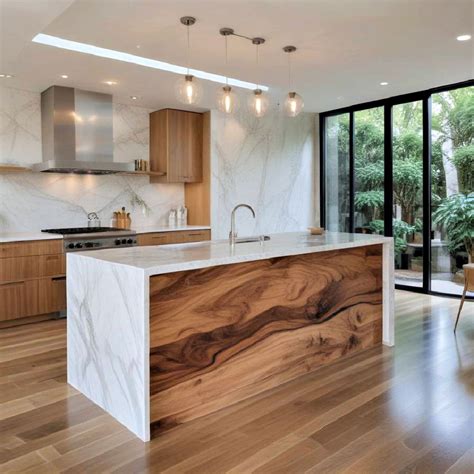 15 Waterfall Kitchen Island Ideas for A Luxurious Look