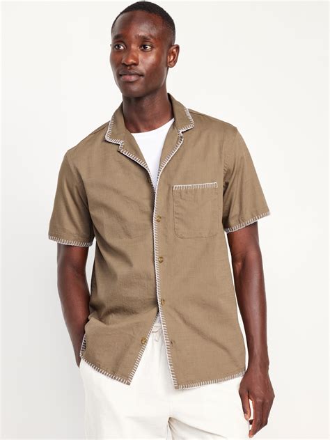 Mens Camp Collar Shirts | Old Navy
