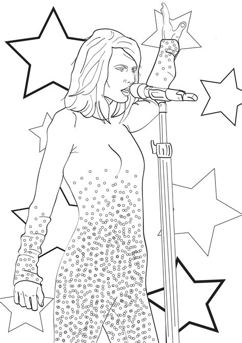 Taylor Swift Coloring Pages - Free Printable Coloring Pages for Kids