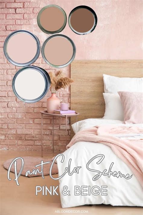 Soft Pink Color Palette With Paint Color Matches