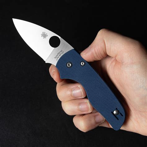 Spyderco Lil' Native Compression Cobalt Folding Knife | Heinnie Haynes