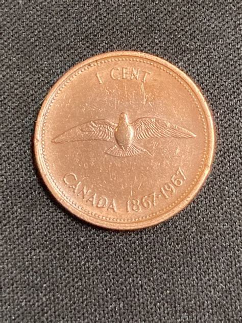 1867-1967 Canada One Cent Coin - Historical Canadian Penny - Etsy