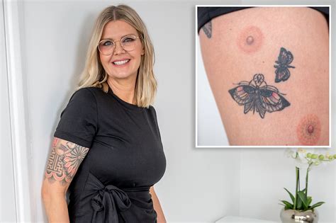 Tattoo artist inks nipples on self as practice for cancer survivors