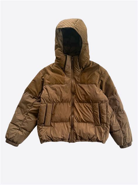 Louis Vuitton Brown Monogram Puffer Jacket – Savonches