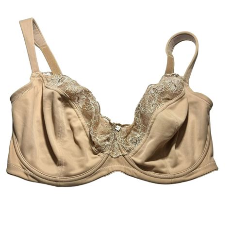 NATORI TAN BRA 32H UNDER WIRE LIGHTLY LINED NUDE BEIGE FULL COVERAGE LACE 32 H | eBay