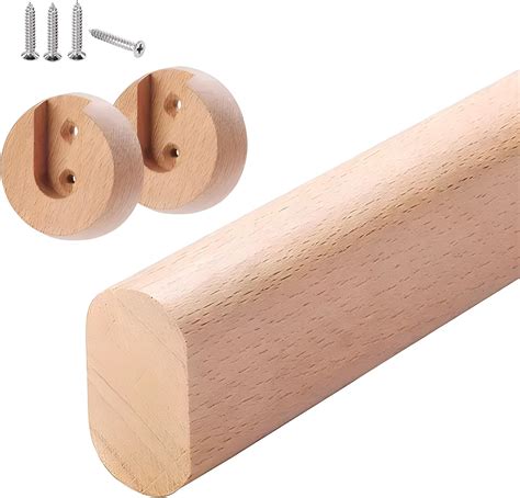 Amazon.com: Heavy Duty Wood Closet Rods, Custom Cut Closet Bar for ...