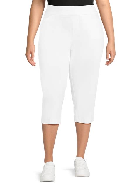 JMS Just My Size by Hanes Women’s Plus Size Millennium Capri Pants ...