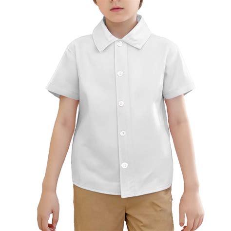 Boys' Button Down Shirts Graduation Shirts Boys White Dress Shirt ...